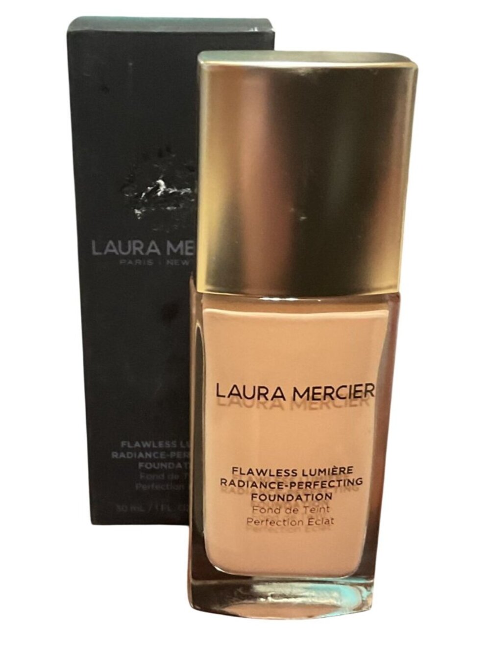 NIB Laura Mercier Flawless Lumière Radiance-Perfecting Foundation 1C0 Cameo 30mL